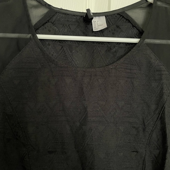 H&M Divided Classic Black Mini Dress size 6 - Picture 3 of 6